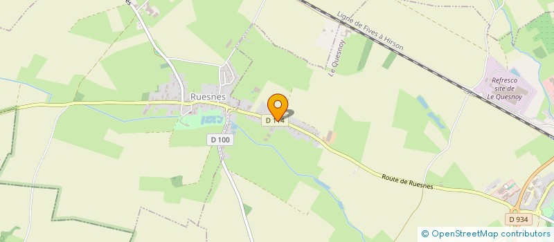 localisation de l'entreprise MONSIEUR EDGARD DEPARIS  LE QUESNOY