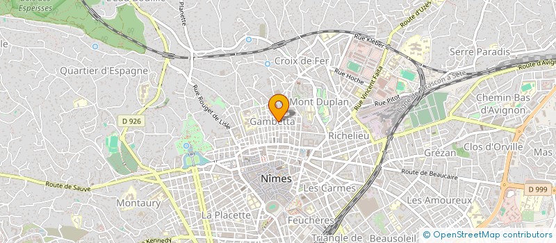 localisation de l'entreprise MONSIEUR EDGARD DUTREY  NIMES