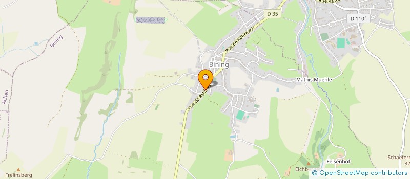 localisation de l'entreprise MONSIEUR EDGARD FABING  BINING