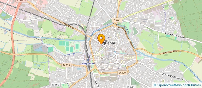 localisation de l'entreprise MONSIEUR EDGARD GIECK  HAGUENAU