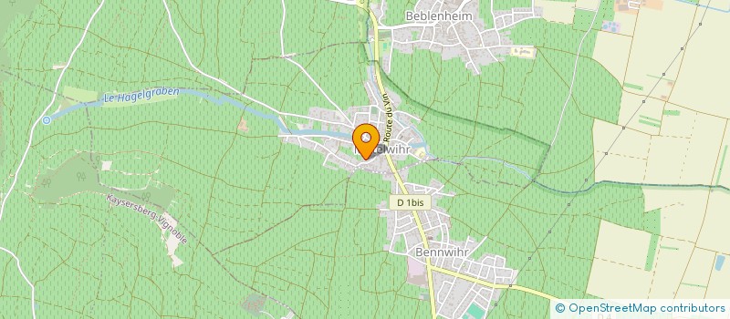 localisation de l'entreprise MONSIEUR EDGARD KREUZER  MITTELWIHR