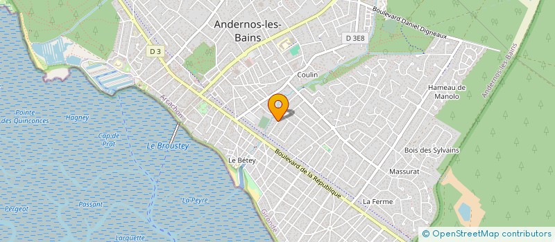 localisation de l'entreprise MONSIEUR EDGARD LABORDERIE  ANDERNOS-LES-BAINS