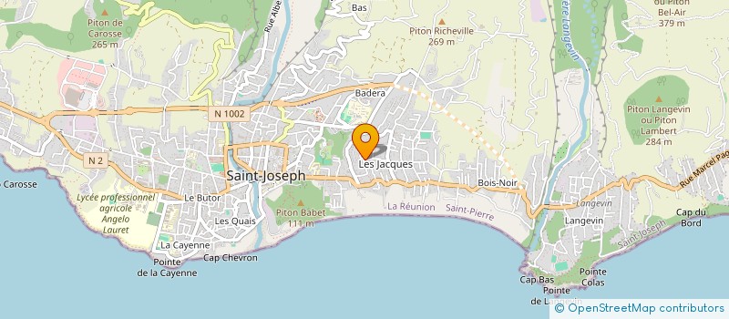 localisation de l'entreprise MONSIEUR EDGARD LEBON  SAINT-JOSEPH