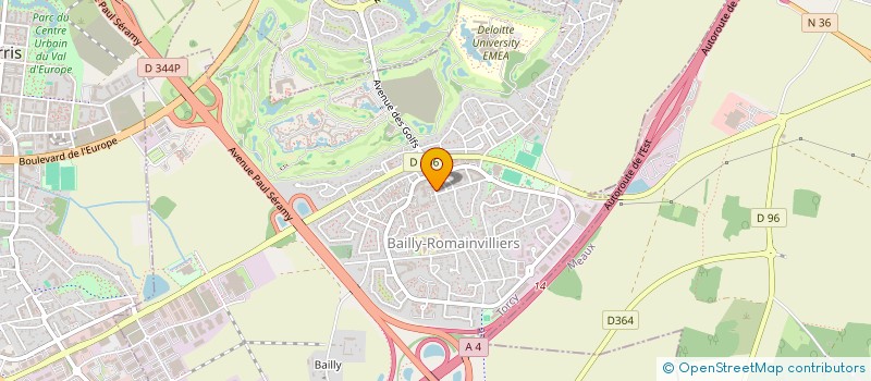 localisation de l'entreprise MONSIEUR EDGARD OMBANDZA  BAILLY-ROMAINVILLIERS