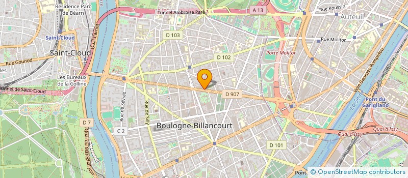localisation de l'entreprise MONSIEUR EDGARD PORTELLI à BOULOGNE-BILLANCOURT