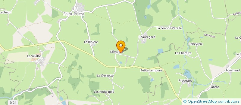 localisation de l'entreprise MONSIEUR EDIE DESREBOULLES à SAINT-PRIEST