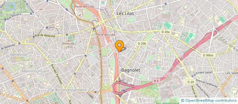 localisation de l'entreprise MONSIEUR EDILSON FERNANDES DA SILVA NETO à BAGNOLET