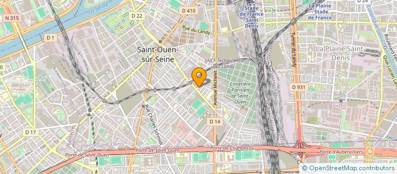 localisation de l'entreprise MONSIEUR EDIMAN DIBO à SAINT-OUEN-SUR-SEINE