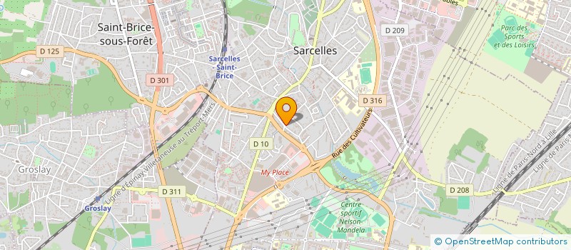localisation de l'entreprise MONSIEUR EDIN ADROVIC  SARCELLES