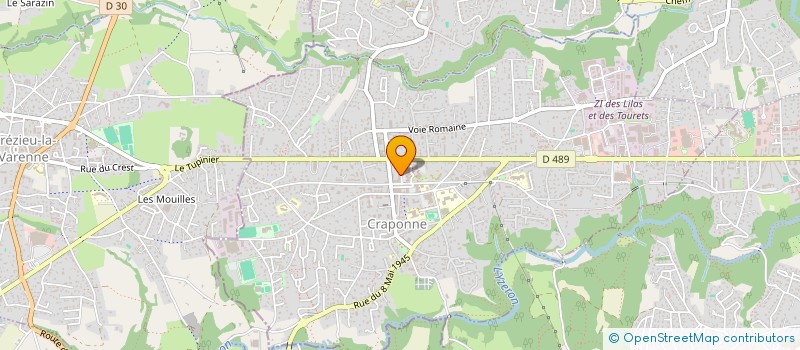 localisation de l'entreprise MONSIEUR EDIN SALLAM  CRAPONNE