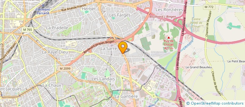 localisation de l'entreprise MONSIEUR EDINHO AGUIDISSOU  CLERMONT-FERRAND