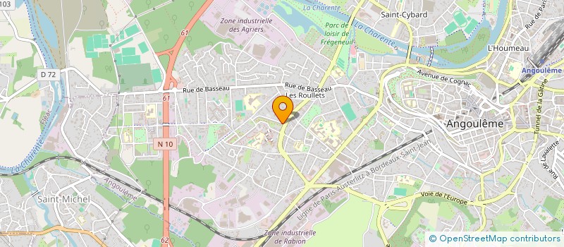 localisation de l'entreprise MONSIEUR EDISON INVENCE à ANGOULEME