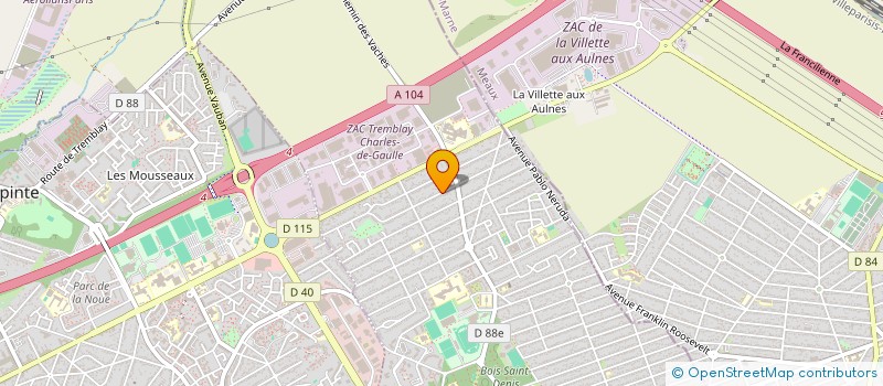 localisation de l'entreprise MONSIEUR EDISON ISONO BAYEKULA à TREMBLAY-EN-FRANCE