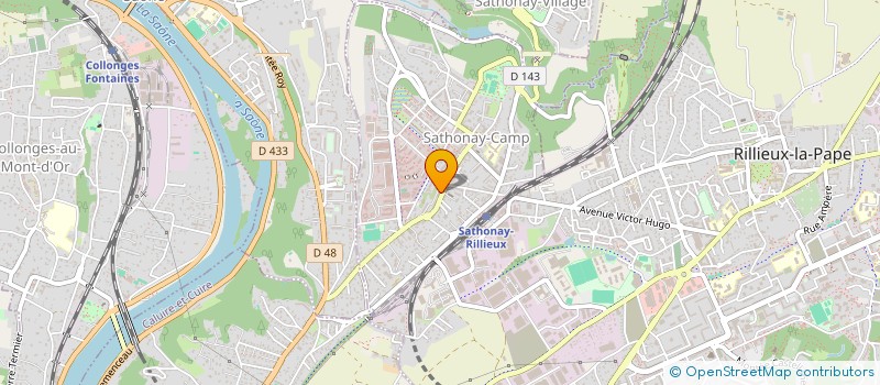 localisation de l'entreprise MONSIEUR EDIVASCO SANTOS  SATHONAY-CAMP