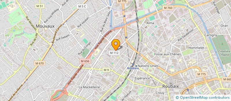 localisation de l'entreprise MONSIEUR EDMILSON VARELA MOREIRA  ROUBAIX