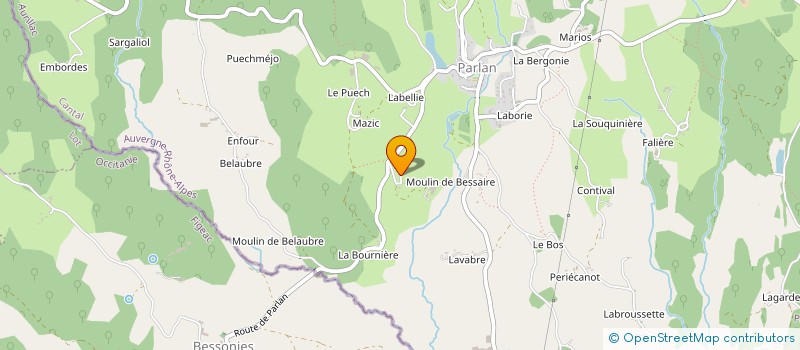 localisation de l'entreprise MONSIEUR EDMOND AMADIEU à PARLAN