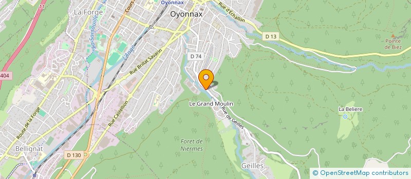 localisation de l'entreprise MONSIEUR EDMOND AUGER à OYONNAX