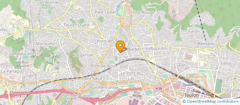 localisation de l'entreprise MONSIEUR EDMOND BALDACCHINO à TOULON
