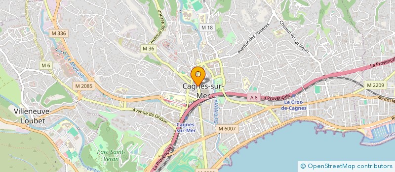 localisation de l'entreprise MONSIEUR EDMOND BERNARD  CAGNES-SUR-MER