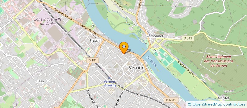 localisation de l'entreprise MONSIEUR EDMOND BEUGRET  VERNON