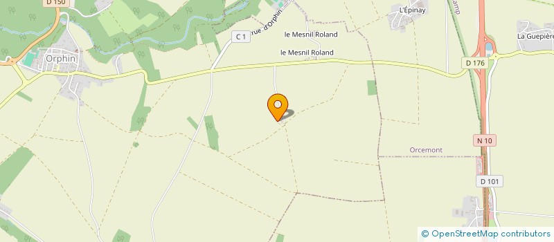 localisation de l'entreprise MONSIEUR EDMOND BODIN  ORPHIN