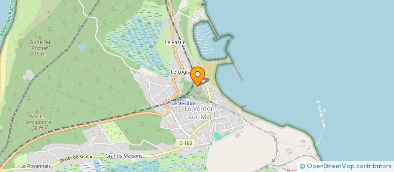 localisation de l'entreprise MONSIEUR EDMOND COLIN  LE VERDON-SUR-MER