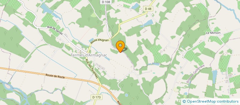 localisation de l'entreprise MONSIEUR EDMOND DEPRIME  TERMES-D ARMAGNAC