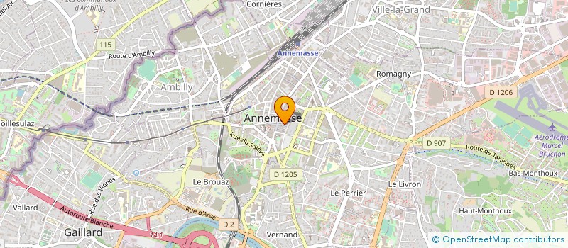 localisation de l'entreprise MONSIEUR EDMOND DETURCHE  ANNEMASSE