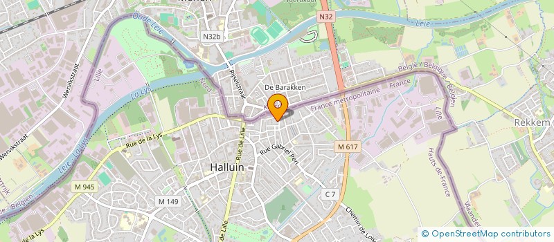 localisation de l'entreprise MONSIEUR EDMOND FARCY  HALLUIN