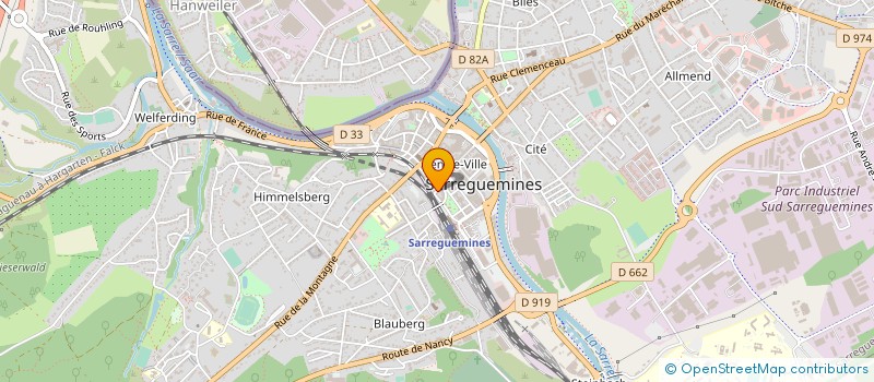 localisation de l'entreprise MONSIEUR EDMOND FRITZ  SARREGUEMINES