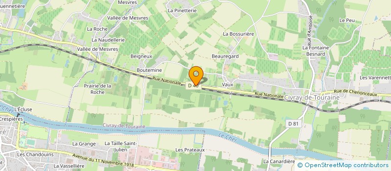 localisation de l'entreprise MONSIEUR EDMOND GELI  CIVRAY-DE-TOURAINE