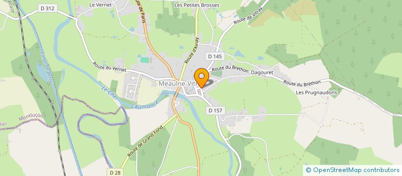 localisation de l'entreprise MONSIEUR EDMOND GOUGEON  MEAULNE-VITRAY