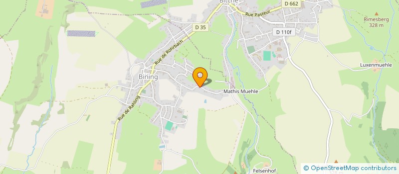 localisation de l'entreprise MONSIEUR EDMOND HAAS  BINING