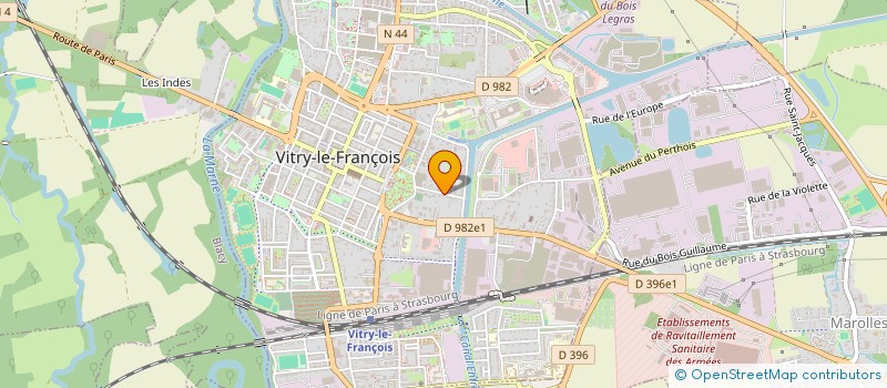 localisation de l'entreprise MONSIEUR EDMOND HOLLEBECQUE à VITRY-LE-FRANCOIS