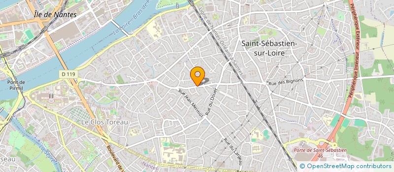 localisation de l'entreprise MONSIEUR EDMOND JULLIEN  SAINT-SEBASTIEN-SUR-LOIRE