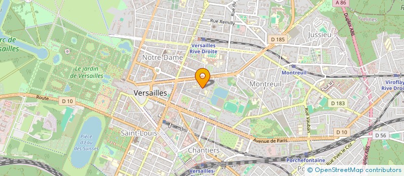 localisation de l'entreprise MONSIEUR EDMOND KAMENI DOUDIE à VERSAILLES