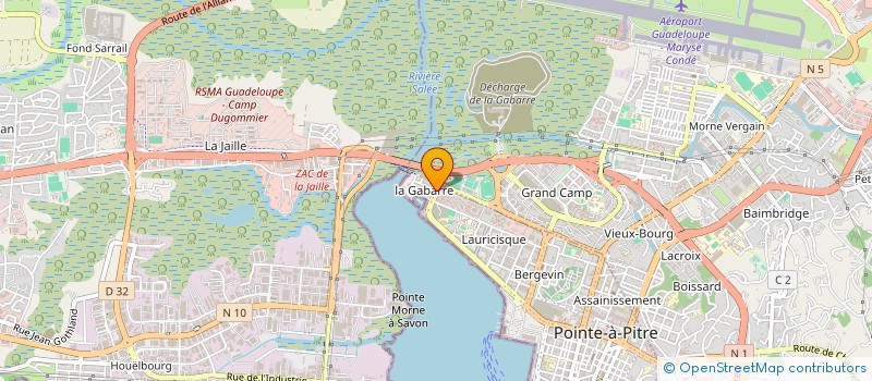 localisation de l'entreprise MONSIEUR EDMOND LOULENDO  POINTE A PITRE