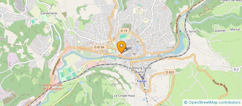 localisation de l'entreprise MONSIEUR EDMOND MAS  FIGEAC