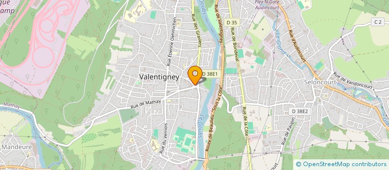 localisation de l'entreprise MONSIEUR EDMOND OLIVIER  VALENTIGNEY