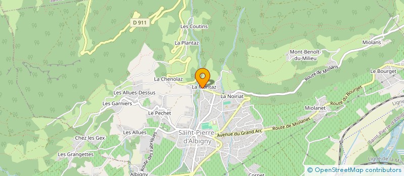 localisation de l'entreprise MONSIEUR EDMOND PAJEAN  SAINT-PIERRE-D ALBIGNY