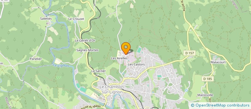 localisation de l'entreprise MONSIEUR EDMOND PELISSIER à LE CHAMBON-SUR-LIGNON