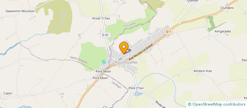 localisation de l'entreprise MONSIEUR EDMOND QUERE  ROUDOUALLEC