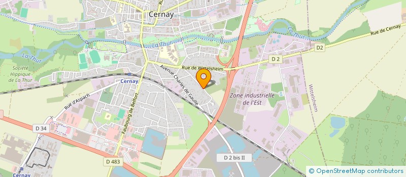 localisation de l'entreprise MONSIEUR EDMOND SARTORI  CERNAY