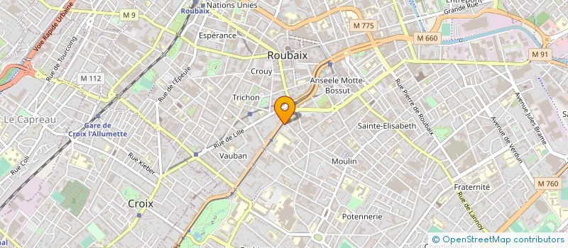 localisation de l'entreprise MONSIEUR EDMOND SIMON à ROUBAIX