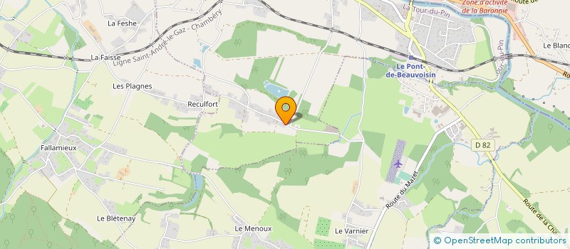 localisation de l'entreprise MONSIEUR EDMOND THOMAS  LE PONT-DE-BEAUVOISIN