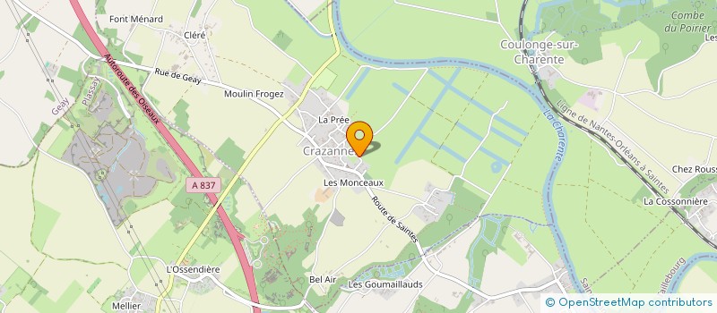 localisation de l'entreprise MONSIEUR EDMUND HARM  CRAZANNES