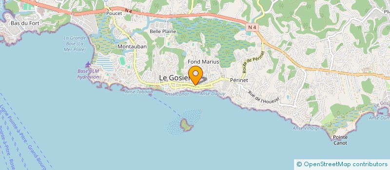 localisation de l'entreprise MONSIEUR EDNER AUGUSTAVE à LE GOSIER