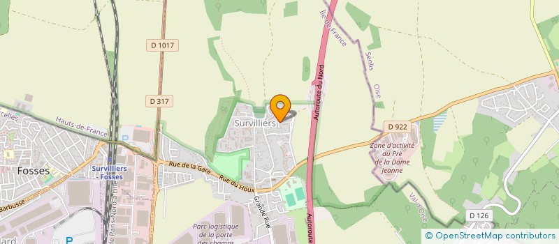 localisation de l'entreprise MONSIEUR EDNER CARPEL  SURVILLIERS