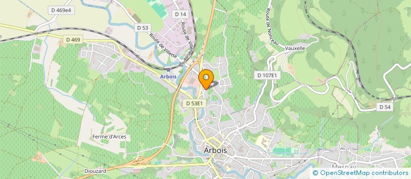localisation de l'entreprise MONSIEUR EDO RAMONI  ARBOIS
