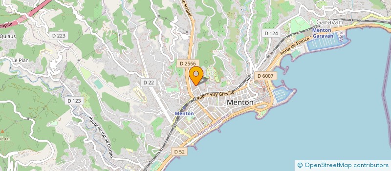 localisation de l'entreprise MONSIEUR EDOARDO SOSSELLA à MENTON